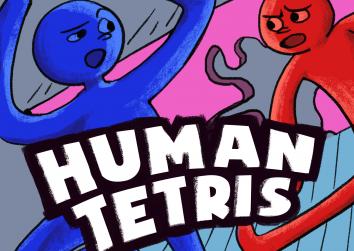 Human Tetris title screen